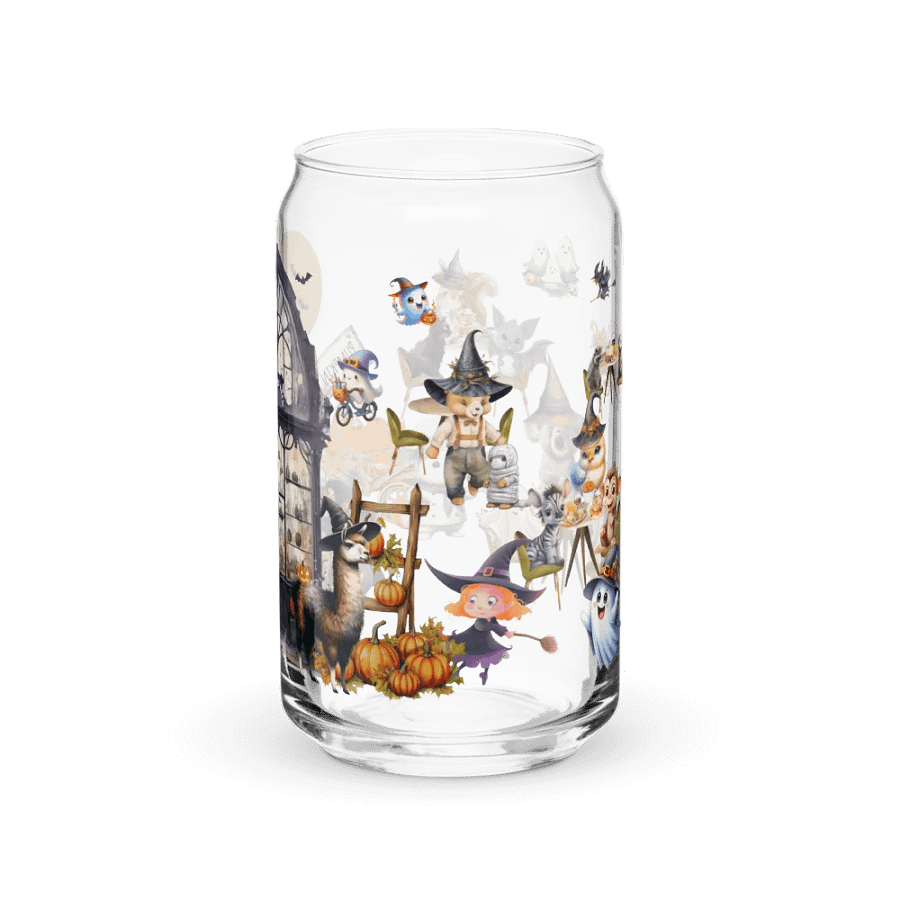 Witches Brew Coven Glass Can Tumbler | 16oz Enchanted Magic Shop Design | Whimsical Drinkware product image (12)