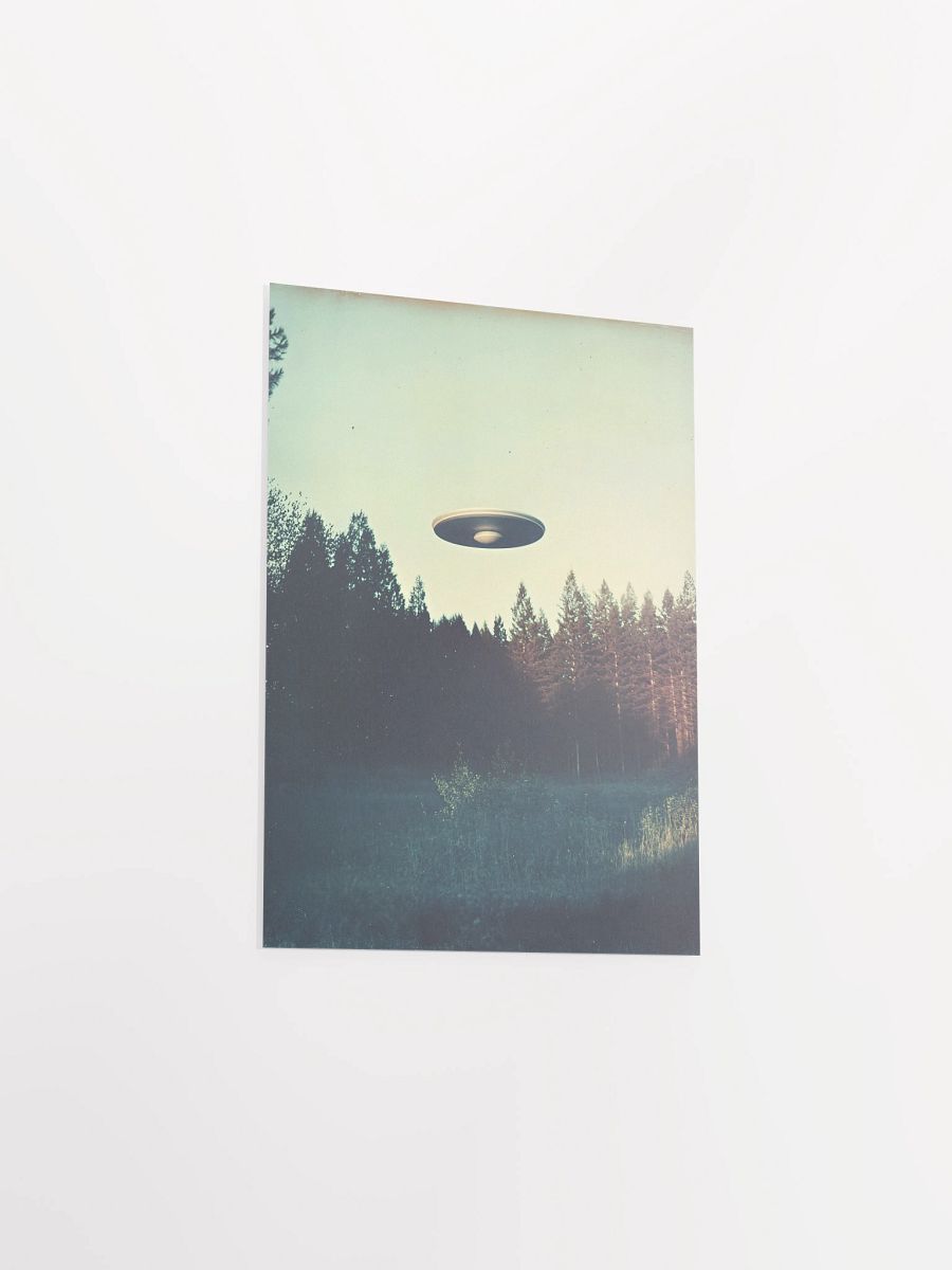 The Truth is Out There / The X-Files photo of UFO 60s — sci-fi poster, movie art, I want to believe poster, space print, aliens wall decor product image (8)