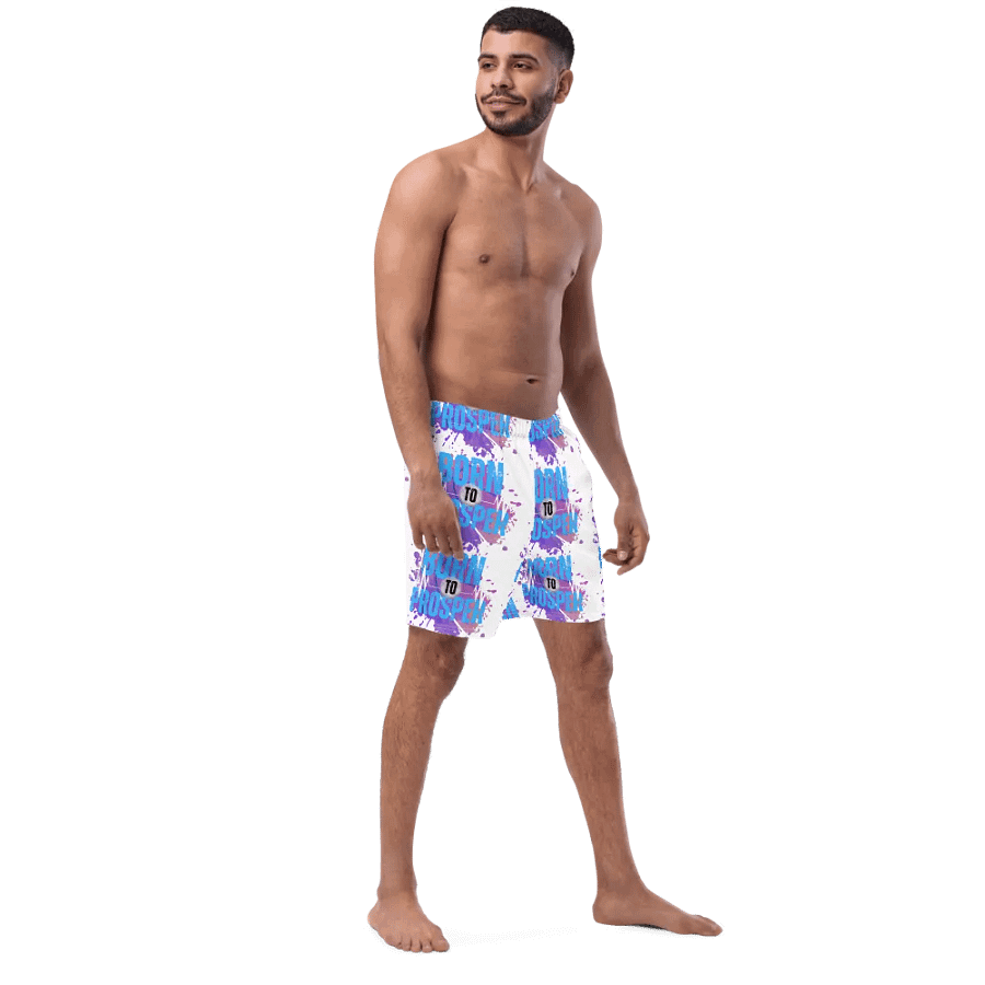 Born to Prosper All-Over Swim Trunks product image (5)