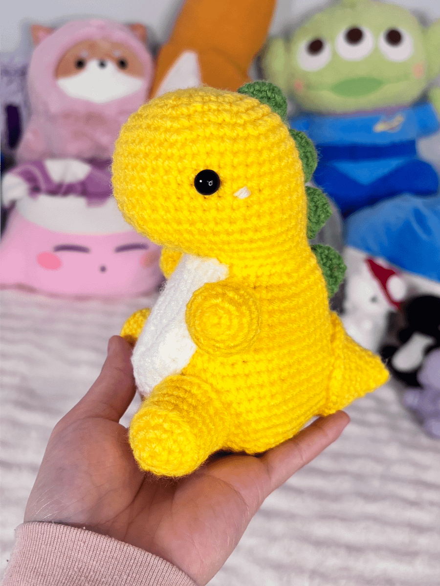 Lemmy 🍋 - Chubby Lemon Dinosaur Plushie product image (2)