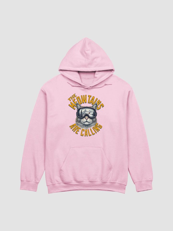 The Meowtains Are Calling Cat Skiing Hoodie product image (31)