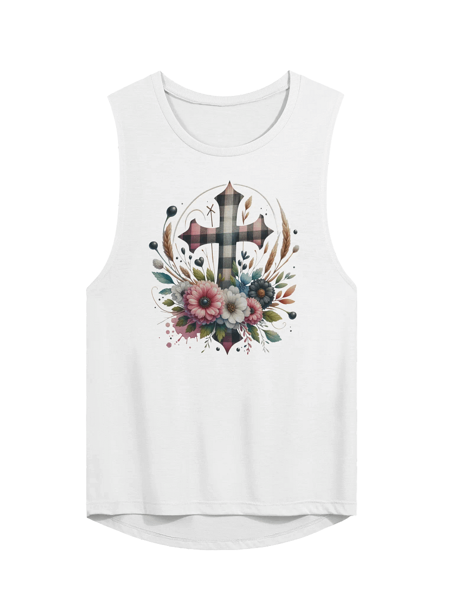 Floral Cross Women's Muscle Tank product image (1)