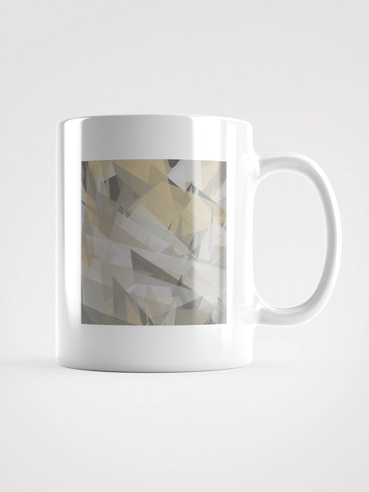 Geometric Fusion White Glossy Mug product image (1)