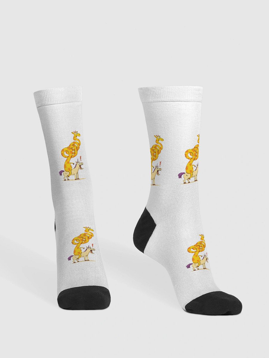 Giraffe on Unicorn Socks product image (2)