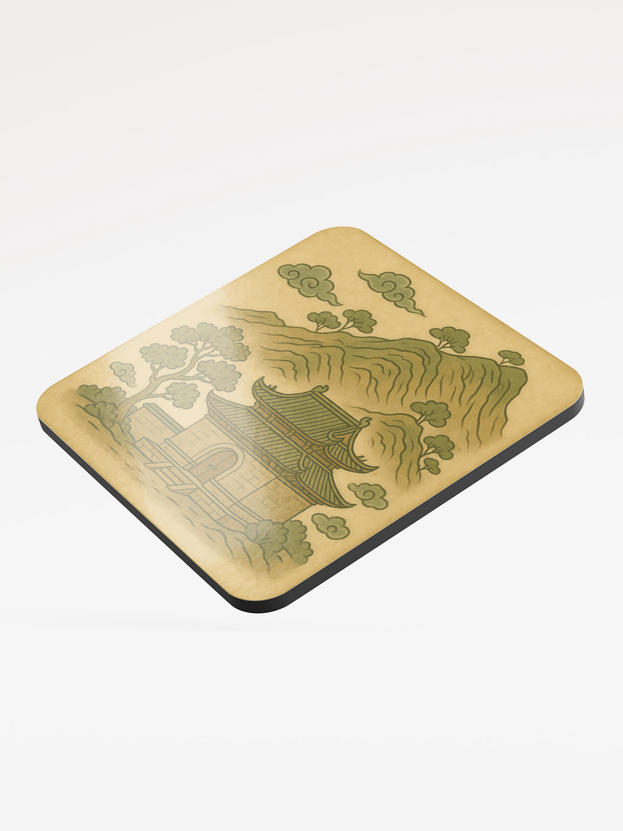 Wudang Mountain Temple Cork Coaster product image (3)