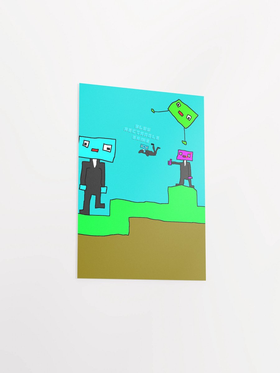 Blue Rectangle Game Poster product image (3)