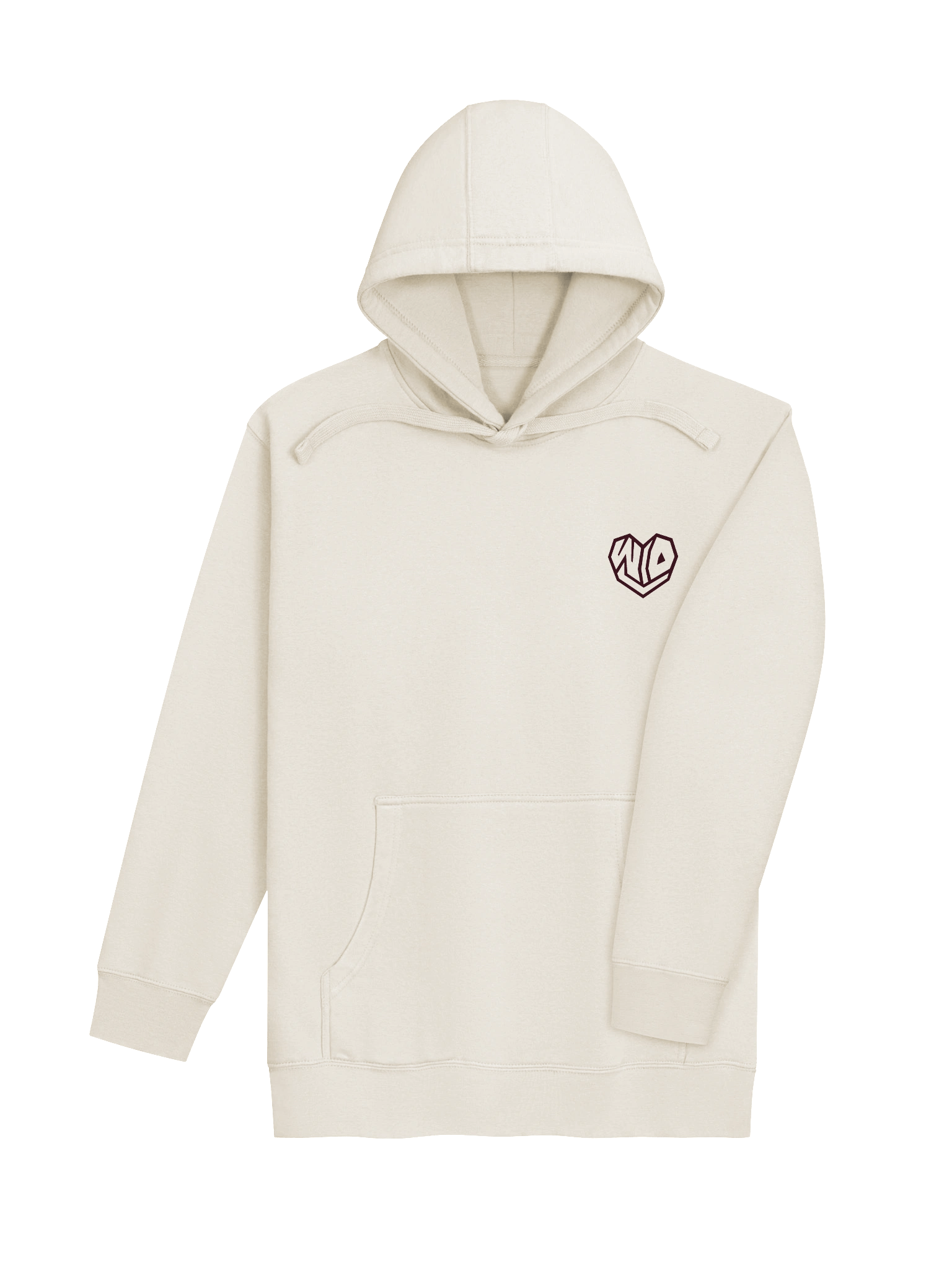 W/O U Maroon/Bone Hoodie product image (4)