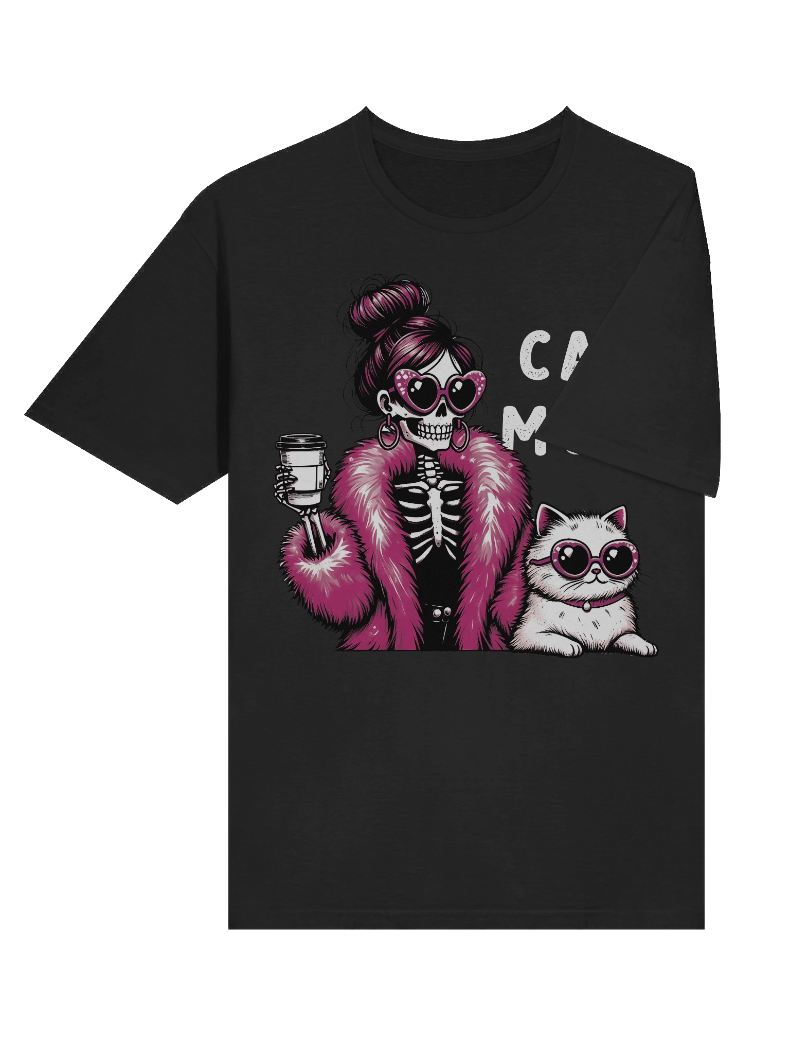 Cat Mom Skeleton T-Shirt product image (27)
