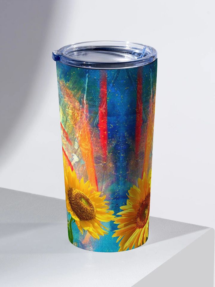 Sunflower abstract Stainless Steel Tumbler gift for moms dads friends daughters entertainers product image (2)