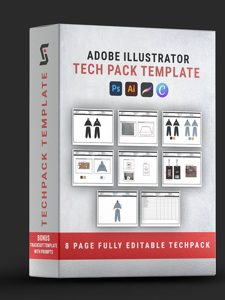 Adobe Illustrator Techpack Template product image (1)