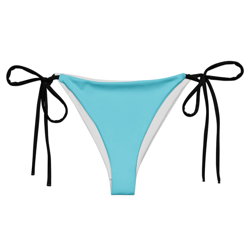 Low Rise Cheeky String Bikini Bottoms, Light Green product image (1)