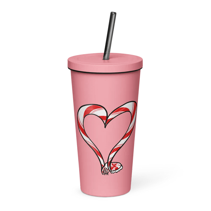 Candycane Tentacle Heart Steel Tumbler product image (1)