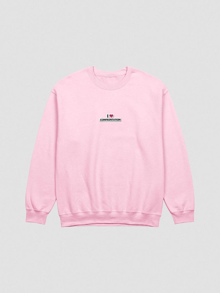 I <3 Confrontation embroidered crewneck (pink bubble design) product image (2)