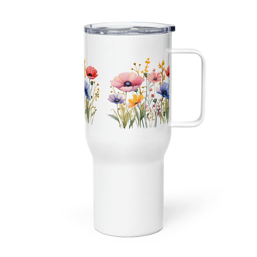 Floral Watercolor Travel Mug product image (4)