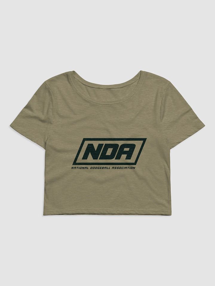 National Dodgeball Association Crop Top (Dark) product image (1)