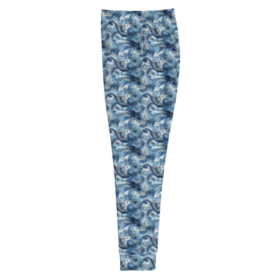 Blue Floral Lose Fit Joggers product image (5)