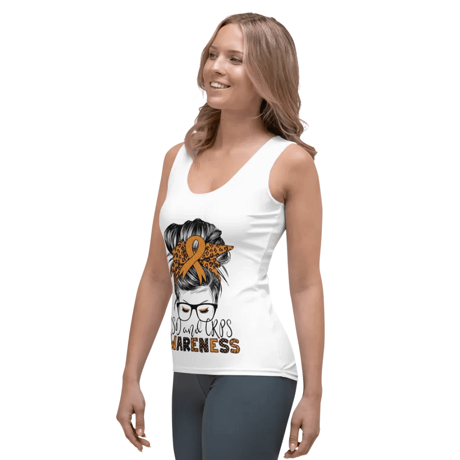 Messy bun RSD/CRPS Awareness Tank top (Women's) product image (4)