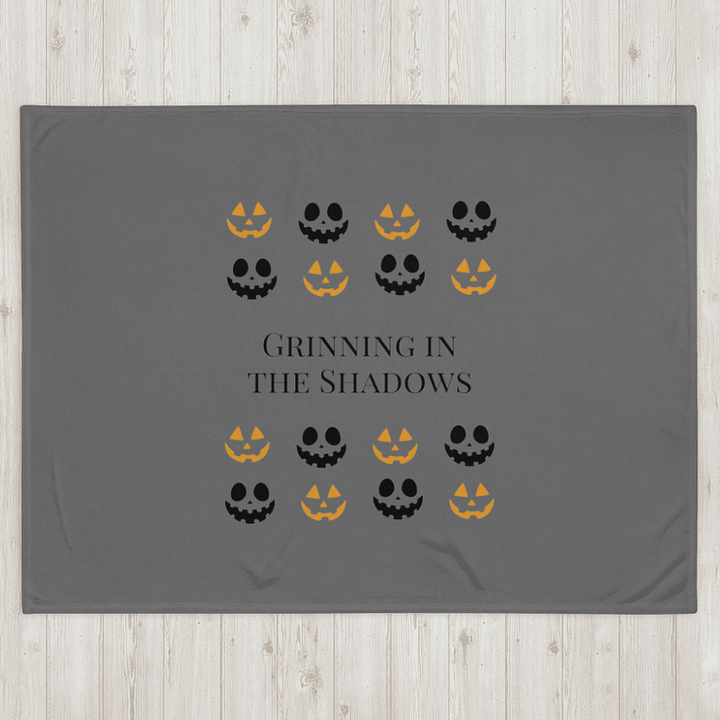 Shadow Grins Throw Blanket product image (1)