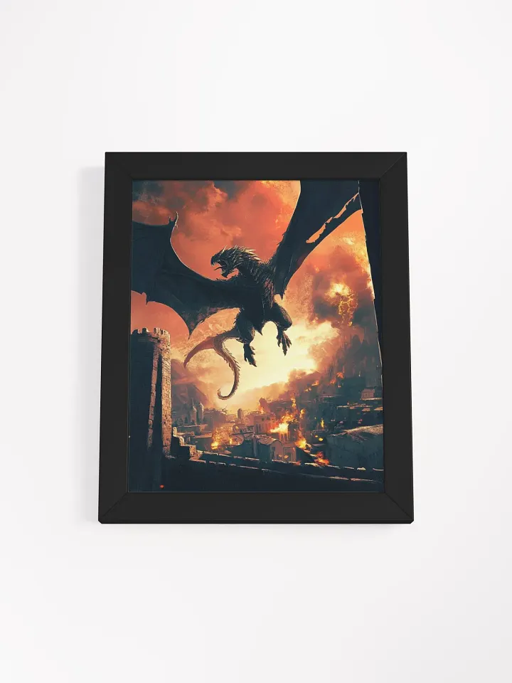 Dragon’s Wrath - Framed High-Quality Matte Poster product image (7)