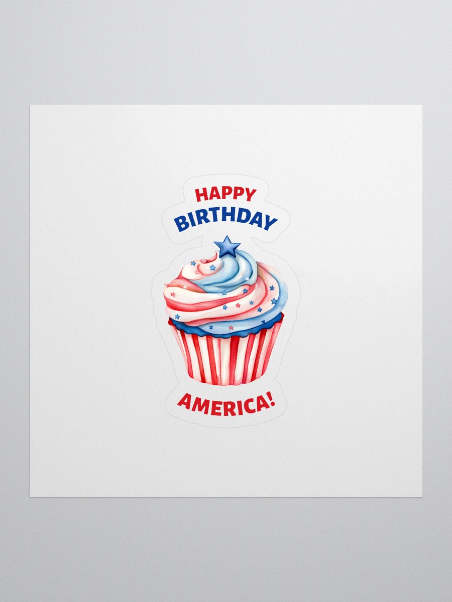 Patriotic Cupcake Celebration Stickers product image (1)