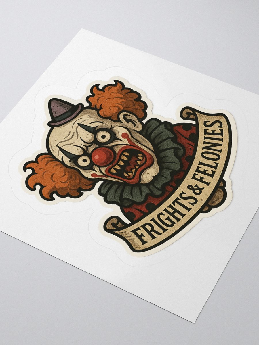 Creepy Clown Frights Kiss Cut Stickers product image (11)