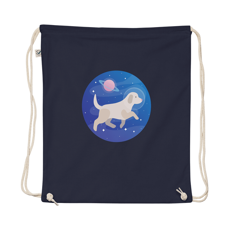 Space Doggo Drawstring Bag
