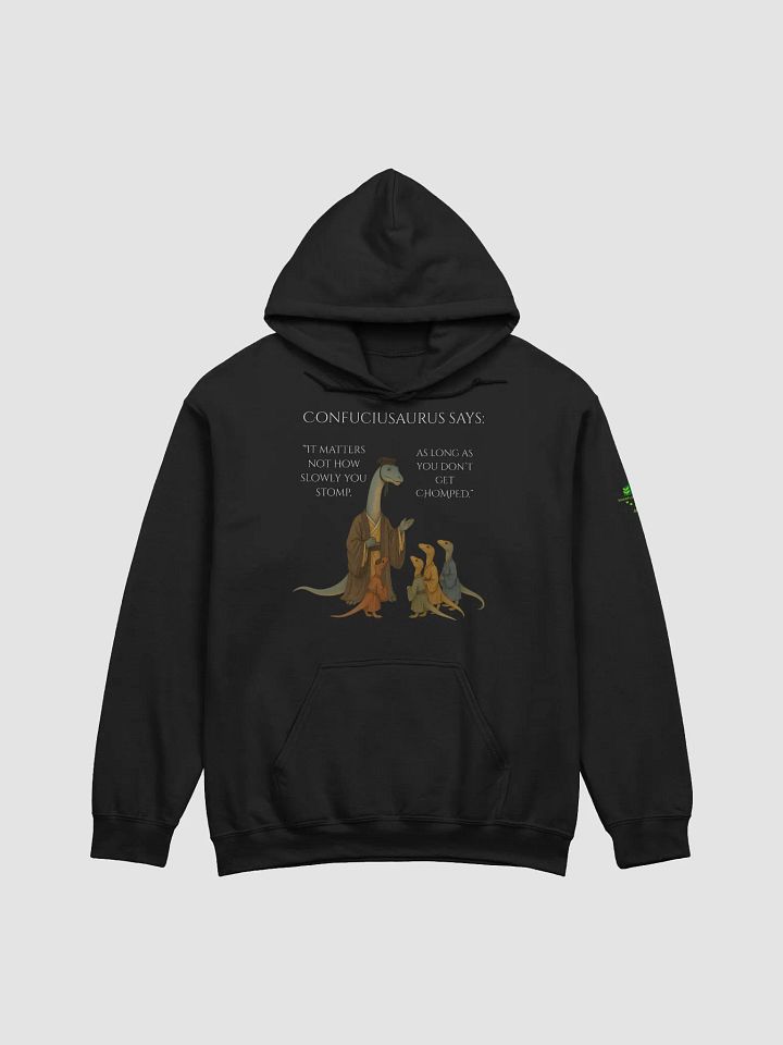 Confuciusaurus - Don't Get Chomped Funny Philosphical Dinosaur Hoodie product image (1)