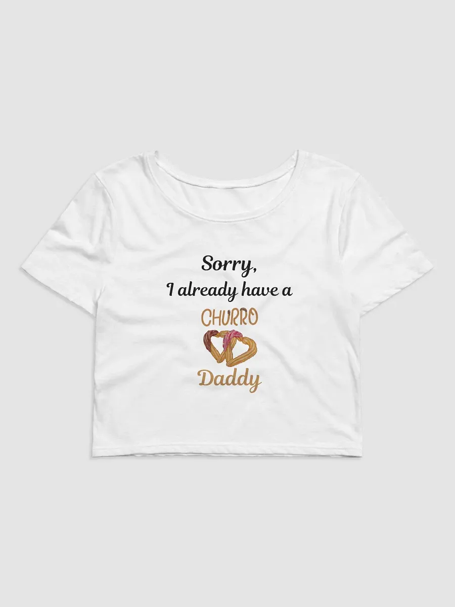 Churro Daddy Heart Women's Crop Tee product image (1)