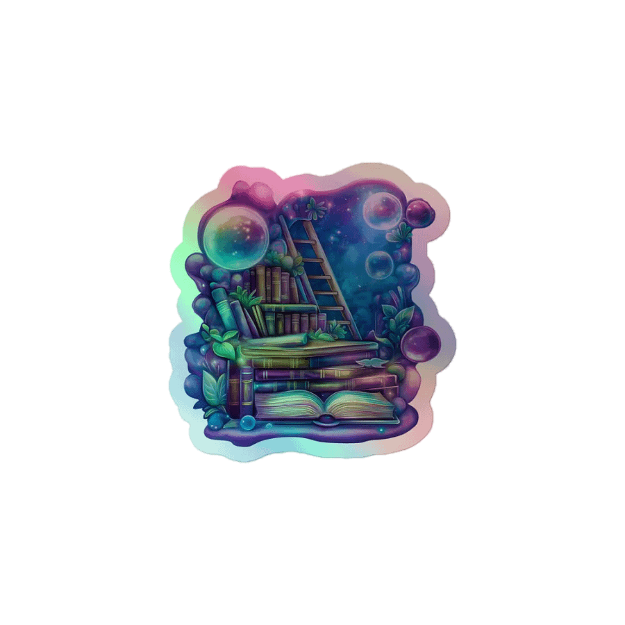 Mystic Library Holographic Sticker product image (1)
