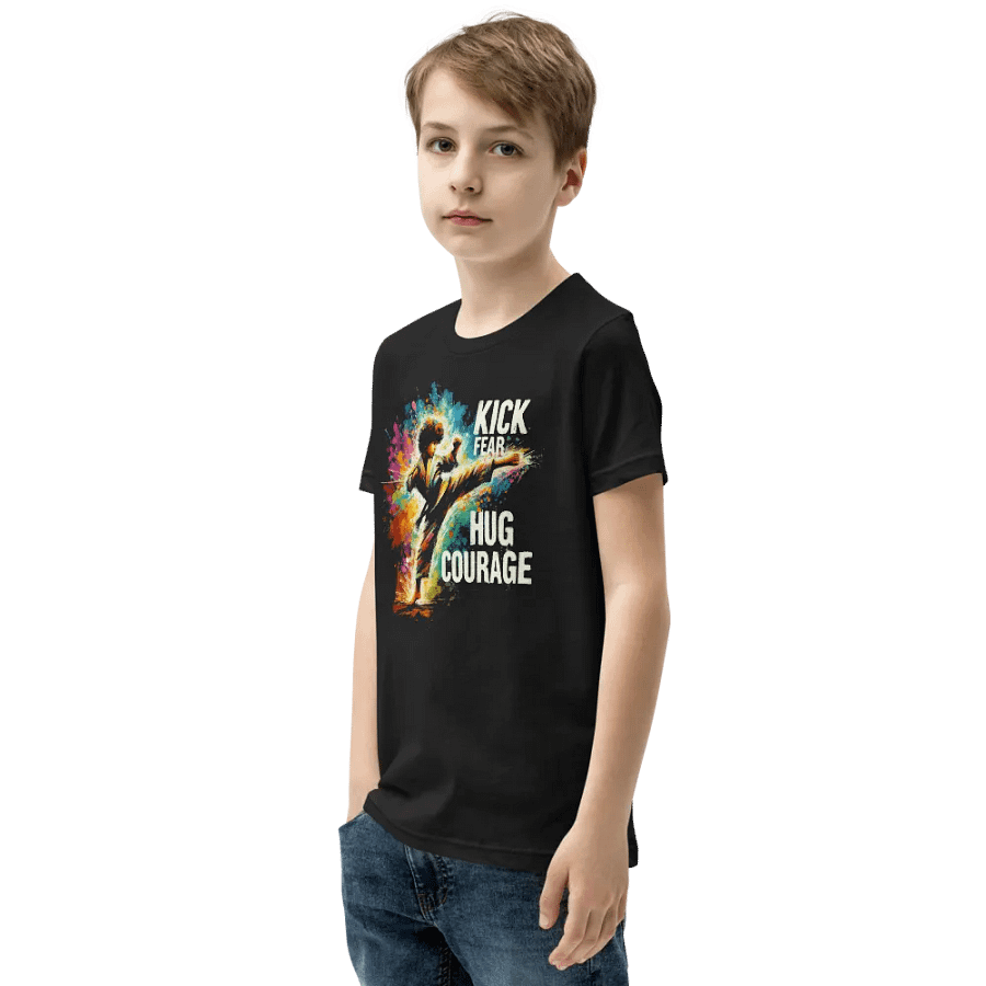 Courage Embrace Karate Youth T-Shirt product image (4)
