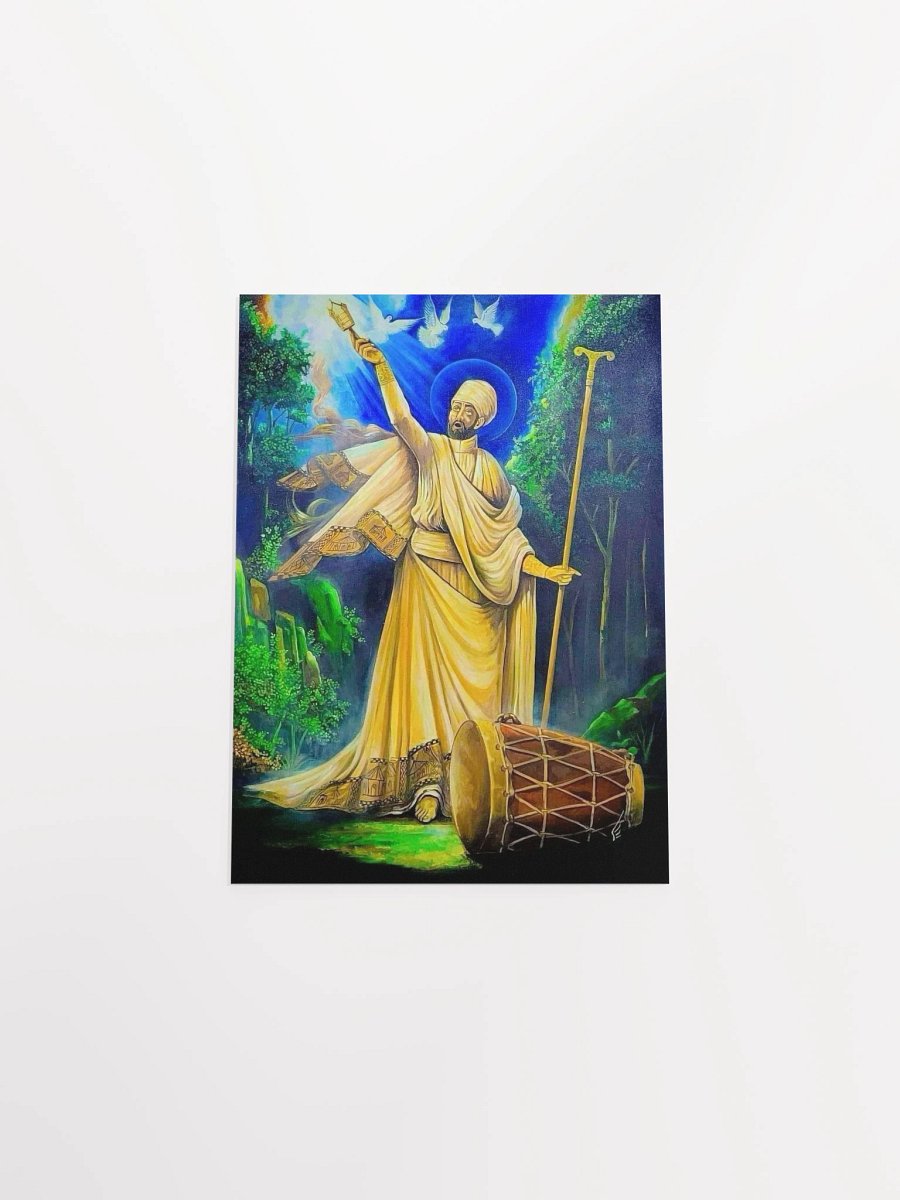 Saint Yared Sacred Music Poster – Ethiopian Religious Art Print-Poster product image (4)