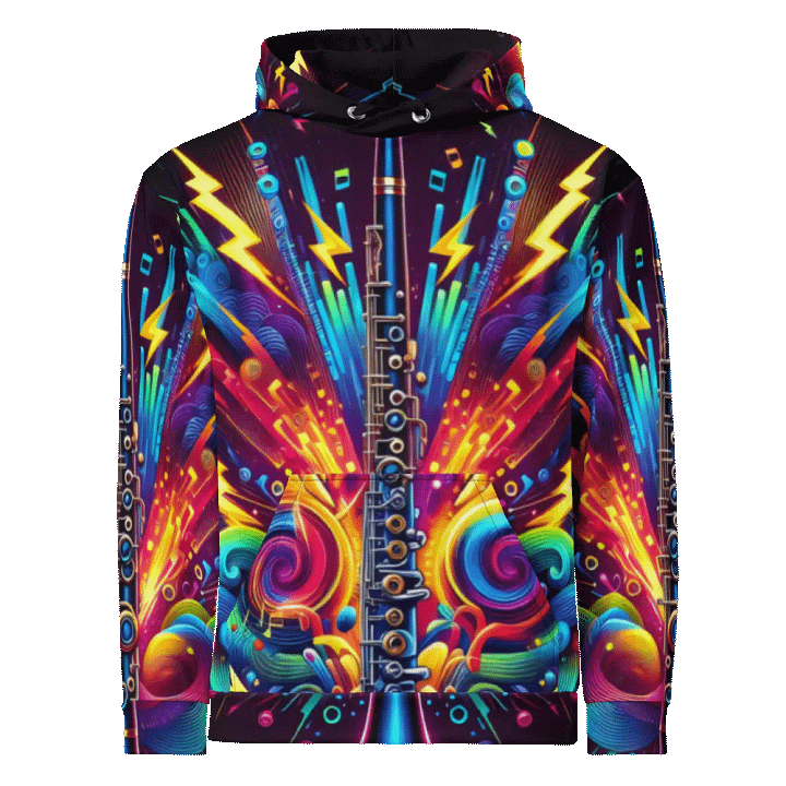 Clarinet Musical Instrument - All-Over Unisex Hoodie #16 product image (1)