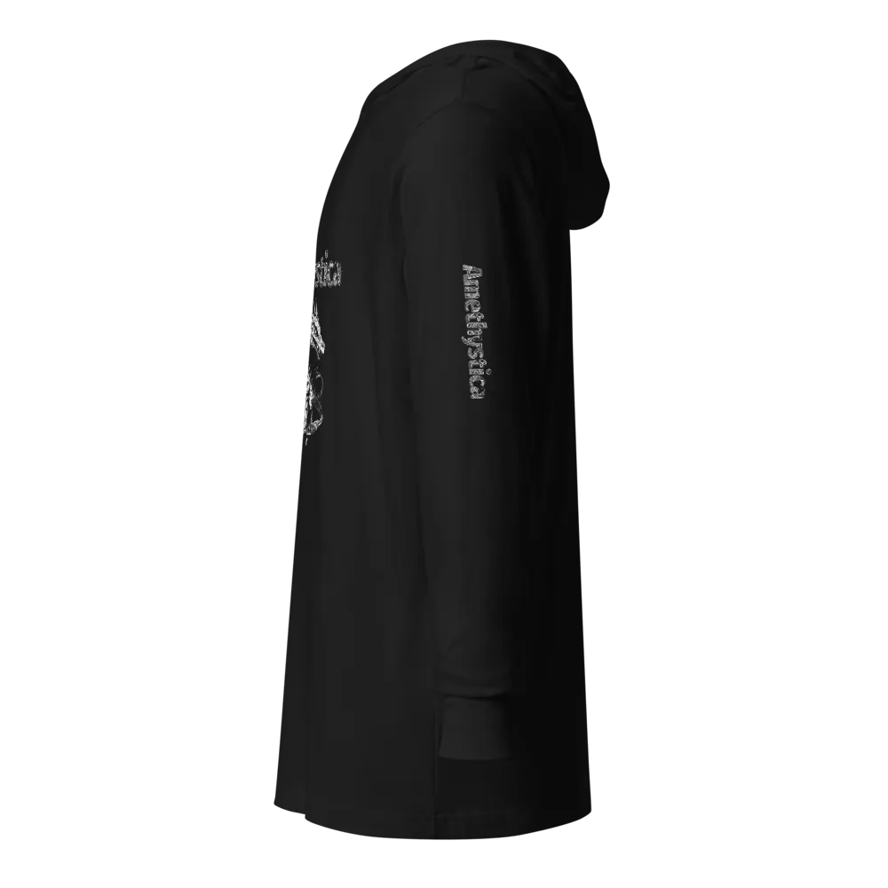Bella+Canvas Hooded Long Sleeve: Rock On Dragon with Treasure Chest product image (12)
