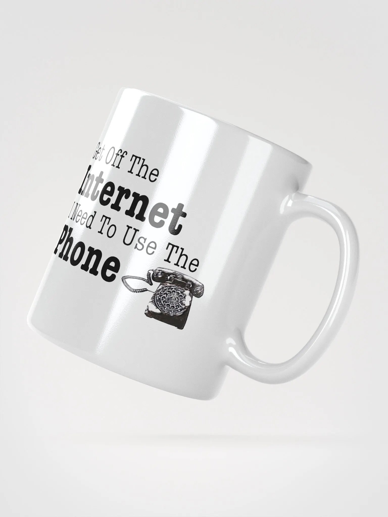 Get Off the Internet Rotary Phone Mug product image (6)