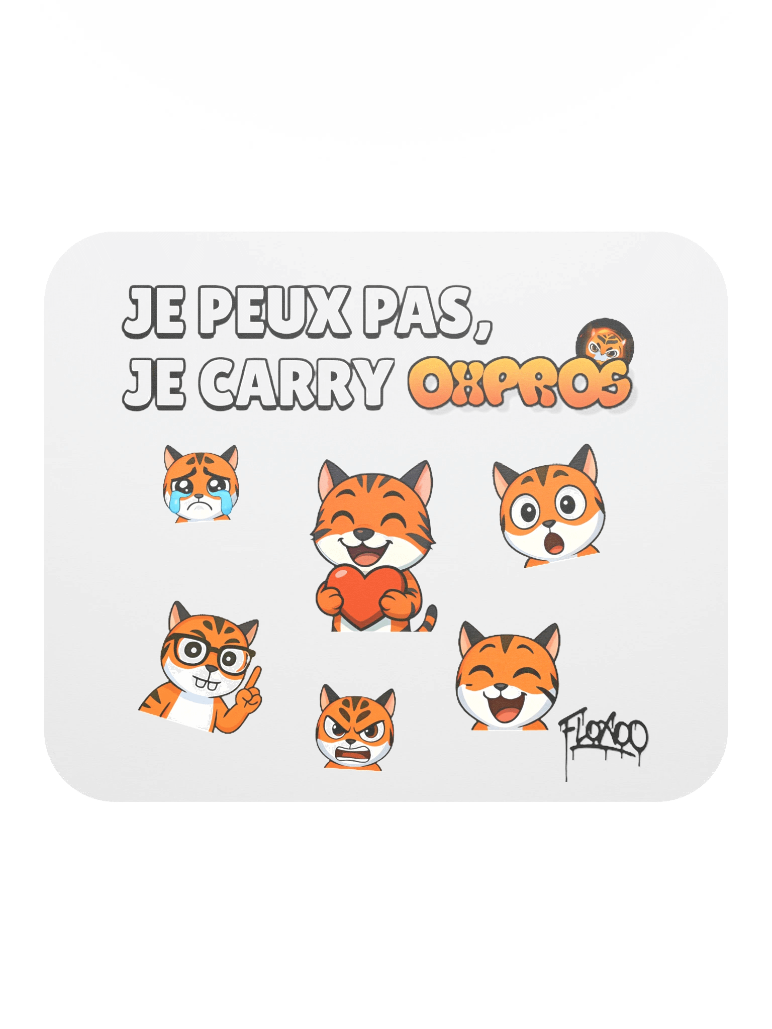 Tapis de souris "Je peux pas je carry Oxpros" product image (1)