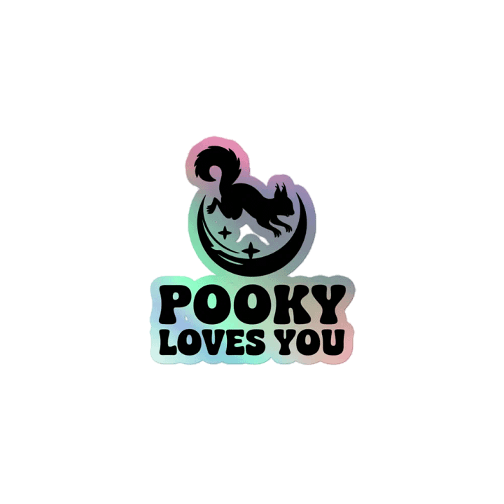 Pooky's Friendly Ghost Holographic Sticker Sheet product image (1)