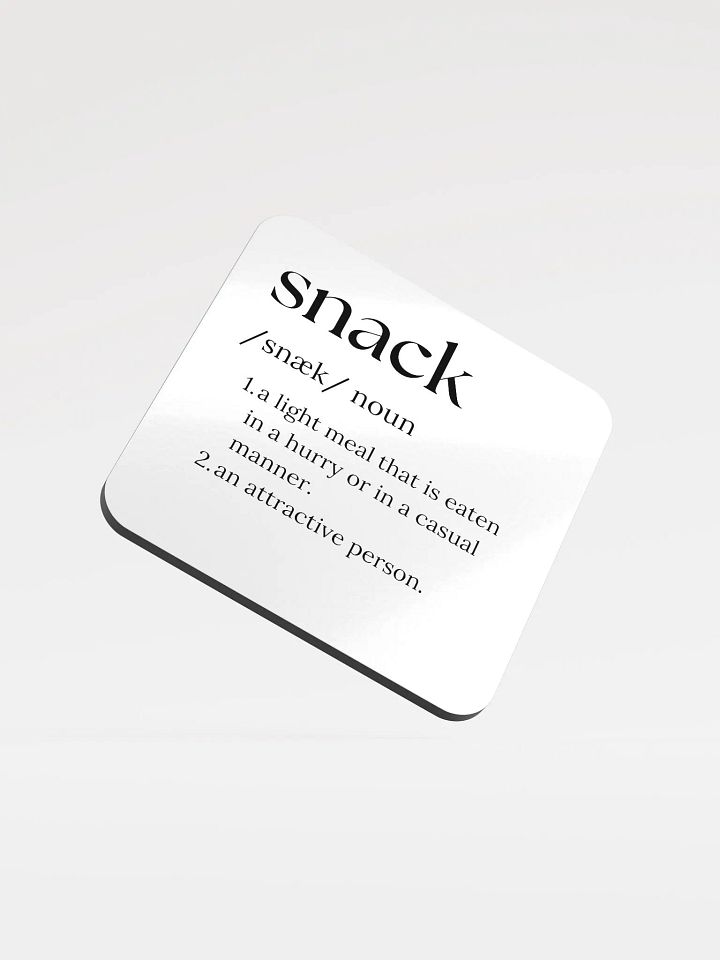 Snack Definition Cork Coaster product image (1)