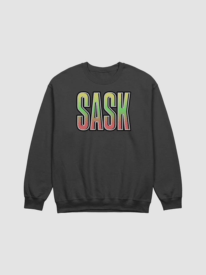 Sask Saskatoon Saskatchewan Vibrant Stripes Crewneck product image (1)