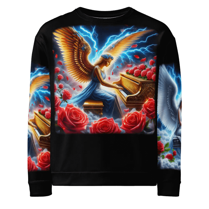 Angels making Music with a Piano - All-Over Unisex Sweatshirt #25 product image (1)