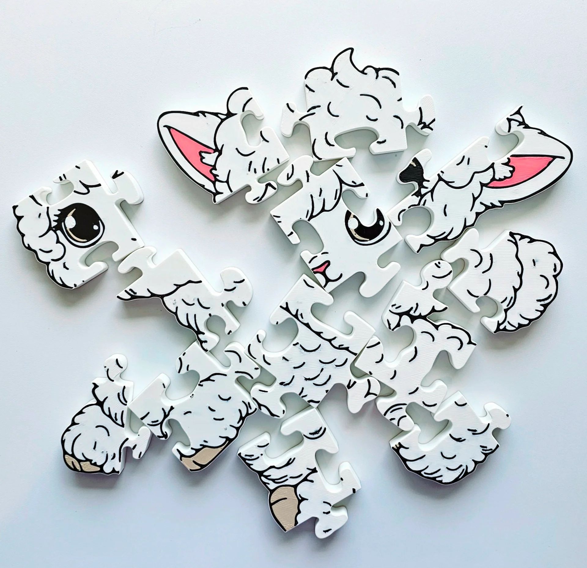 Llama 3D Printed Jigsaw Puzzle – A Fuzzy & Fun Puzzle Adventure! product image (2)