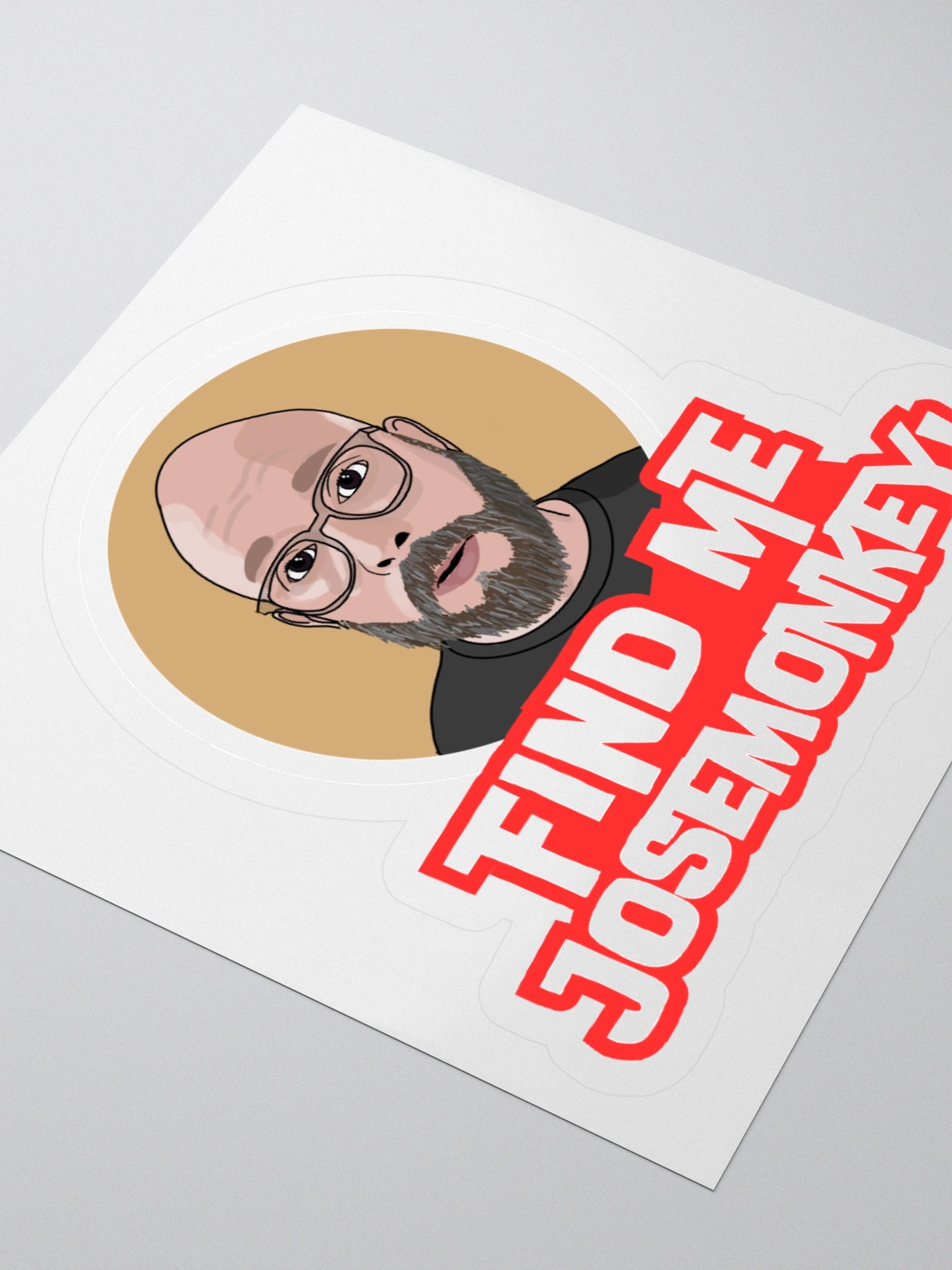 Find me, josemonkey! Sticker product image (4)