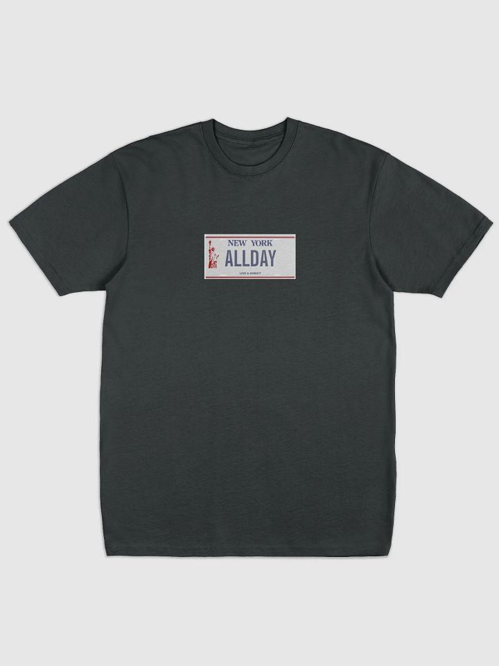 ALLDAY License Plate Tee Black product image (2)
