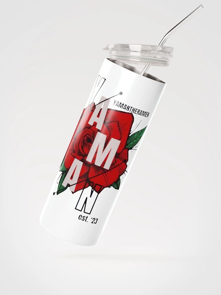 YTR Rose Printed White Travel Thermos product image (2)