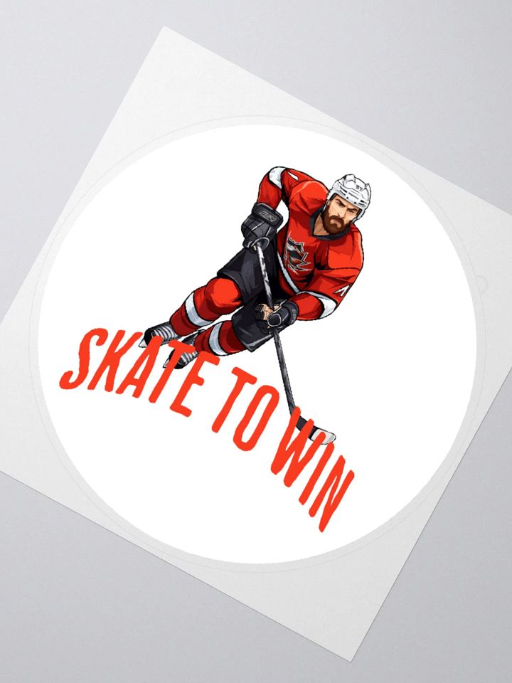 Ice skate sticker product image (2)