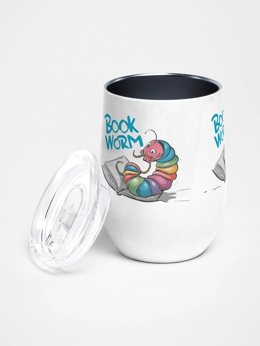 Colorful Book Worm Wine Tumbler product image (2)