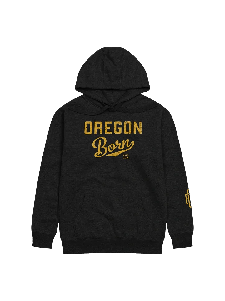 Golden Oregon Born Unisex Hoodie product image (1)