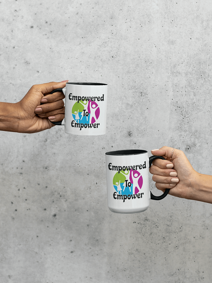 Empowered to Empower Mug (black inner/handle) product image (1)