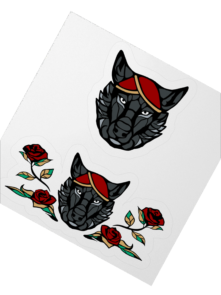 Sticker - Wolf & Roses product image (2)