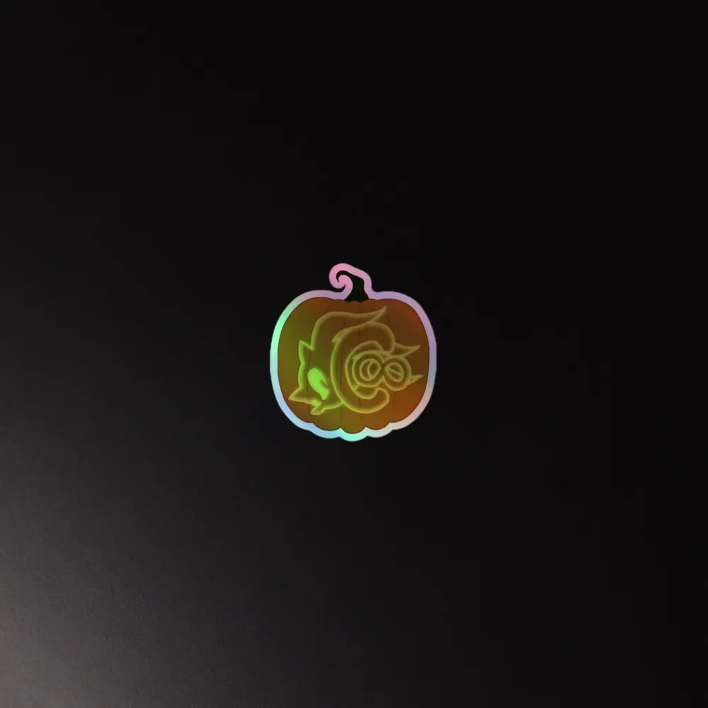 Pumpkin Logo Holographic Sticker product image (2)