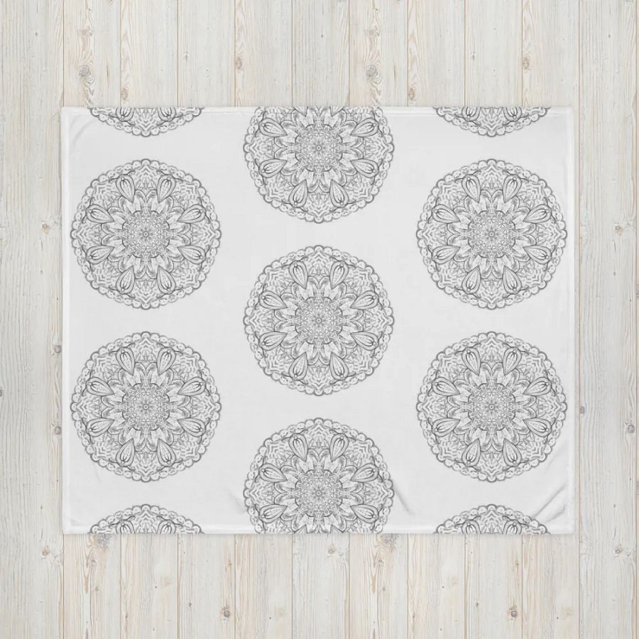 Mandala Harmony Throw Blanket product image (6)